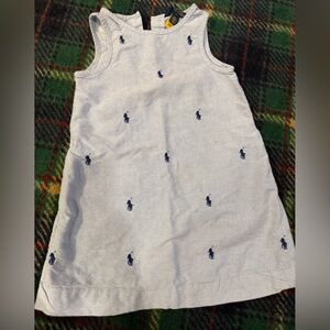 Polo by Ralph Lauren Light Blue Dress with Blue Polo Horse Accents